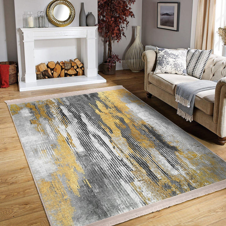 Abstract Print Floor Rug|Contemporary Design Rug|Farmhouse Style Gift|Floor Covering|Modern Abstract Rug|Statement Rug|Living Room Carpet