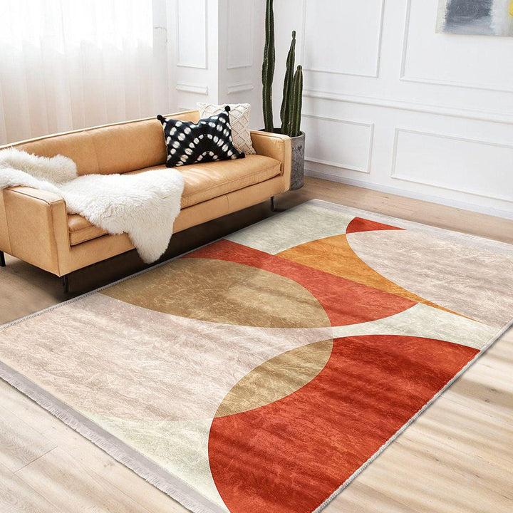 Boho Design Rug|Unique Design Rug|Living Room Carpet|Abstract Carpet|Decorative Rug|Machine-washable Rug|Statement Rug|Contemporary Rug