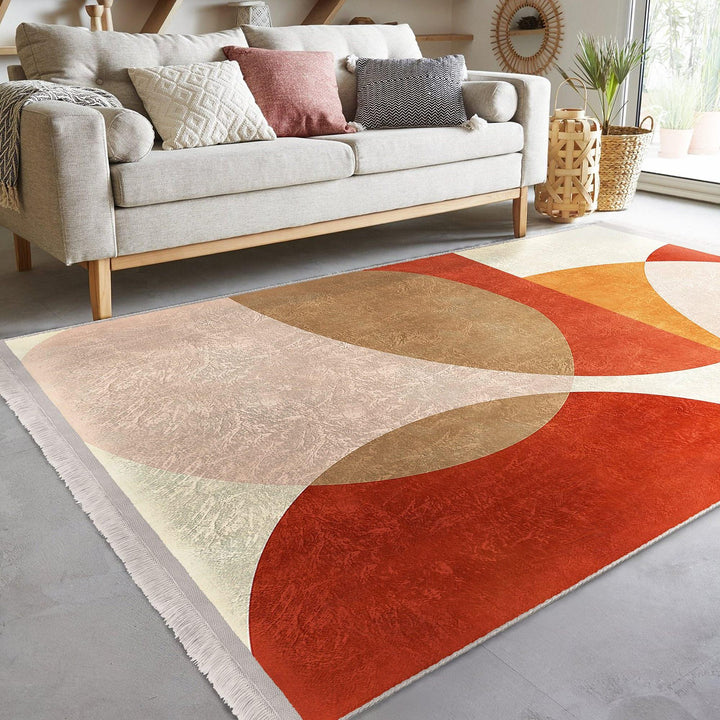 Boho Design Rug|Unique Design Rug|Living Room Carpet|Abstract Carpet|Decorative Rug|Machine-washable Rug|Statement Rug|Contemporary Rug