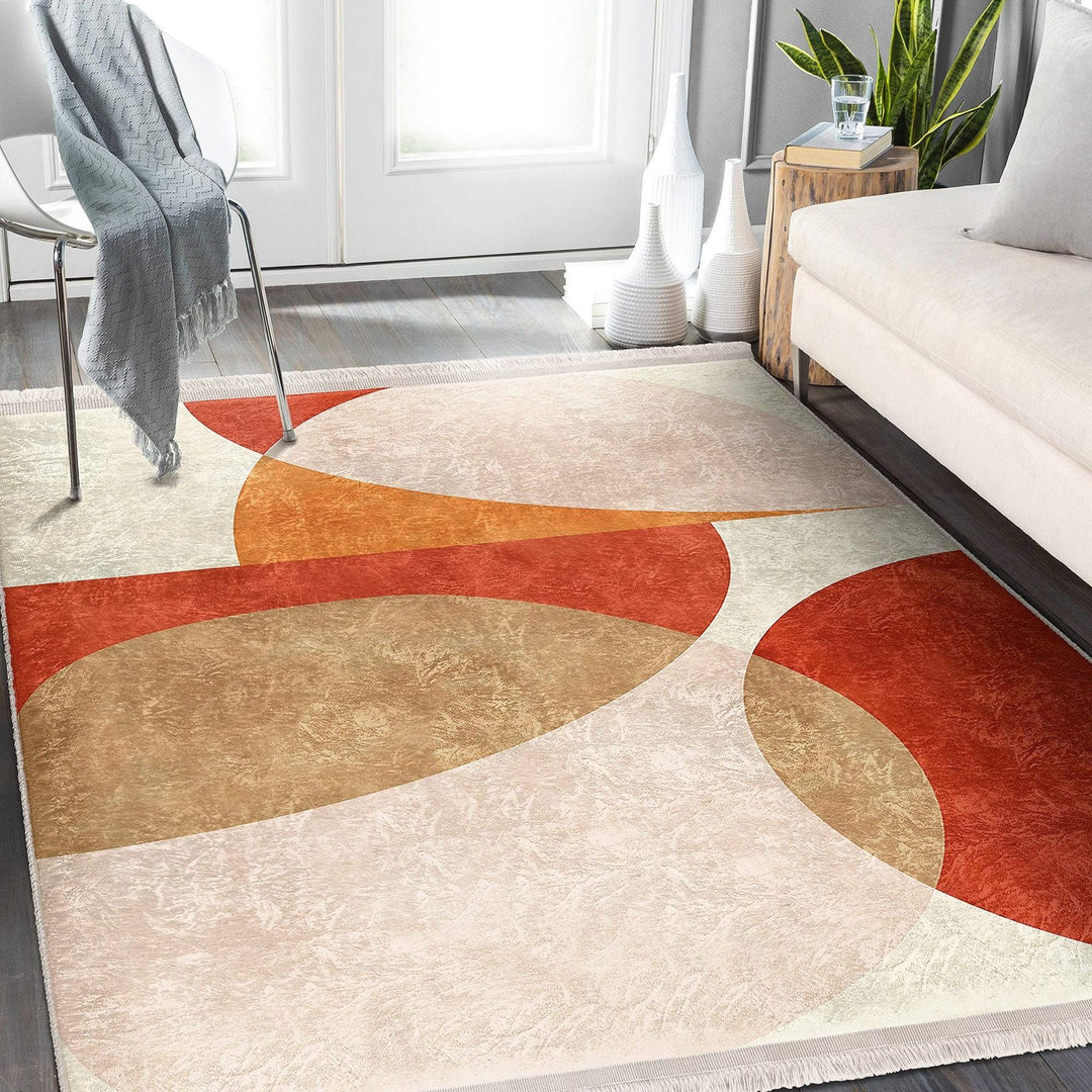 Boho Design Rug|Unique Design Rug|Living Room Carpet|Abstract Carpet|Decorative Rug|Machine-washable Rug|Statement Rug|Contemporary Rug