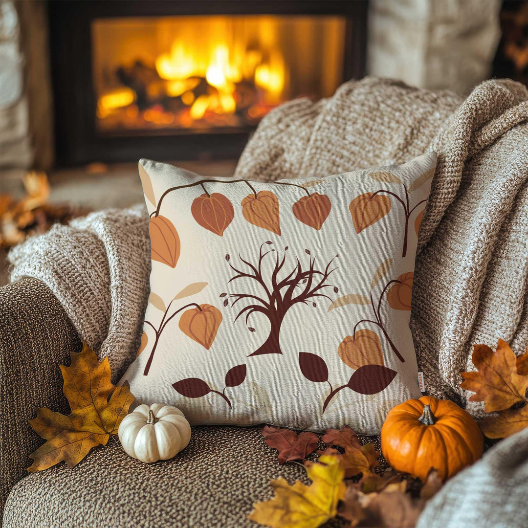 Gnome With Pumpkins Pillow Case|Rustic Style Sofa Decor|Thanksgiving Cushion Case|Autumn Leaves Throw Pillowcase|Happy Fall Pillow Cover
