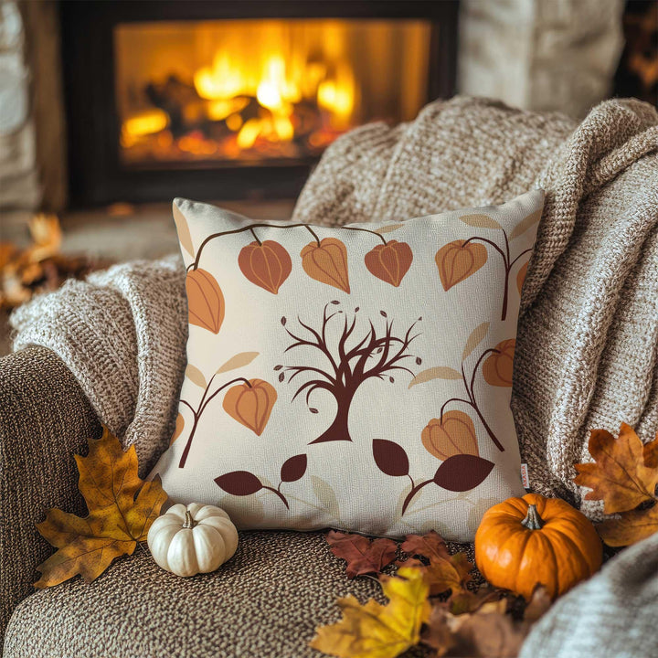 Gnome With Pumpkins Pillow Case|Rustic Style Sofa Decor|Thanksgiving Cushion Case|Autumn Leaves Throw Pillowcase|Happy Fall Pillow Cover