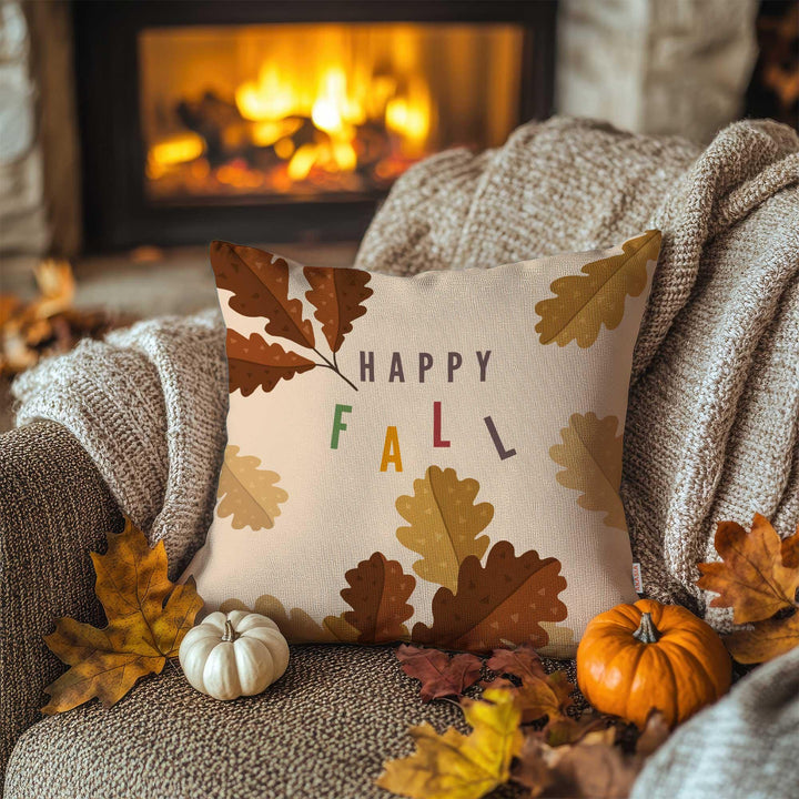Gnome With Pumpkins Pillow Case|Rustic Style Sofa Decor|Thanksgiving Cushion Case|Autumn Leaves Throw Pillowcase|Happy Fall Pillow Cover