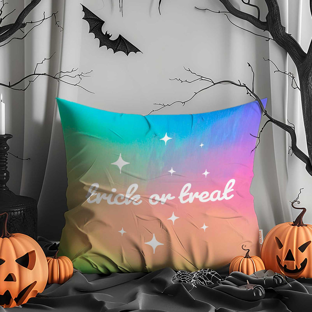 Ghost Coffin with Halloween Cushion Case|Boo Print Outdoor Cushion Case|Happy Halloween Throw Pillowcase|Trick Or Treat Pillow Case
