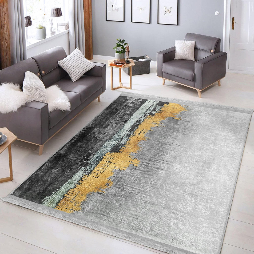 Contemporary Rug|Machine-washable Rug|Abstract Carpet|Non-slip Rug|Living Room Carpet|Art-inspired Carpet|Modern Abstract Rug|Statement Rug