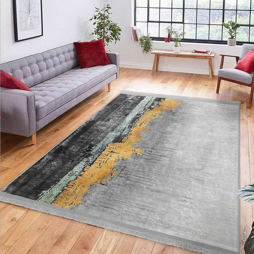 Contemporary Rug|Machine-washable Rug|Abstract Carpet|Non-slip Rug|Living Room Carpet|Art-inspired Carpet|Modern Abstract Rug|Statement Rug