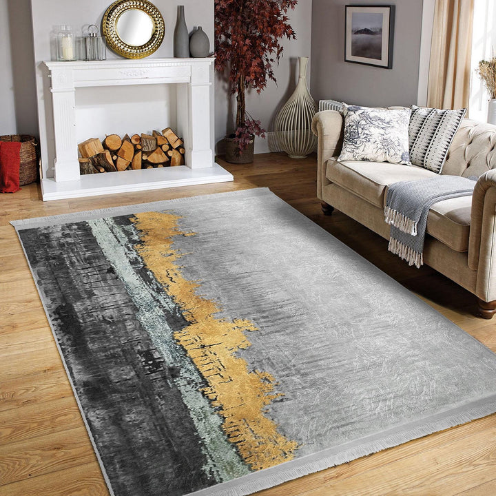 Contemporary Rug|Machine-washable Rug|Abstract Carpet|Non-slip Rug|Living Room Carpet|Art-inspired Carpet|Modern Abstract Rug|Statement Rug