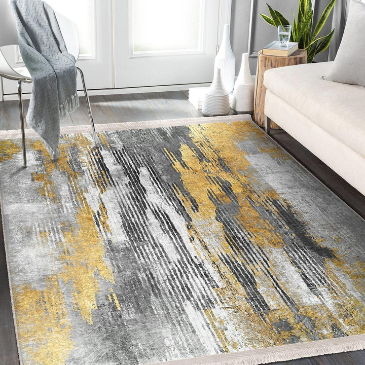 Abstract Print Floor Rug|Contemporary Design Rug|Farmhouse Style Gift|Floor Covering|Modern Abstract Rug|Statement Rug|Living Room Carpet