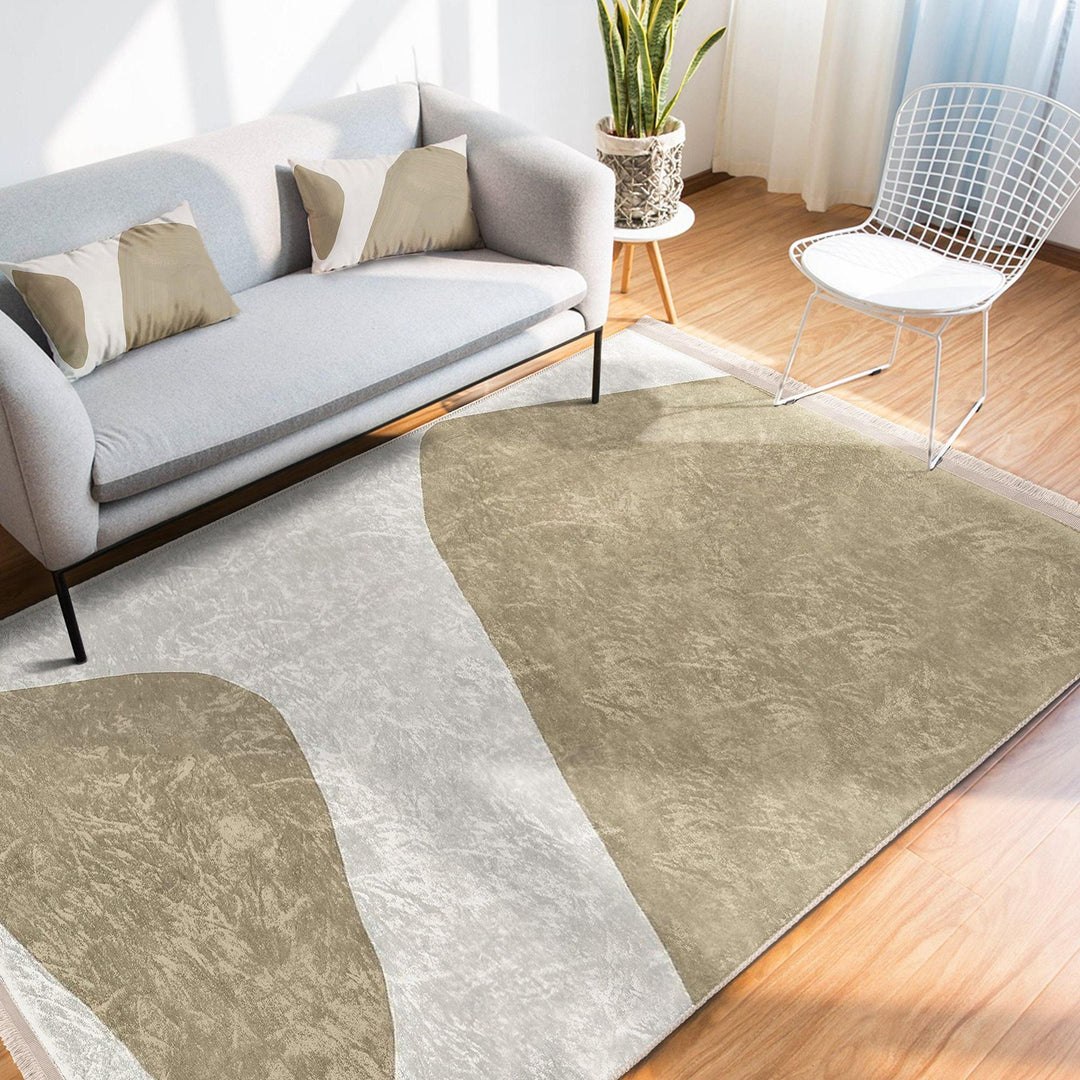 Boho Design Rug|Abstract Carpet|Statement Rug|Art-inspired Carpet|Abstract Floor Rug|Unique Design Rug|Non-slip Rug|Multi-purpose Carpet