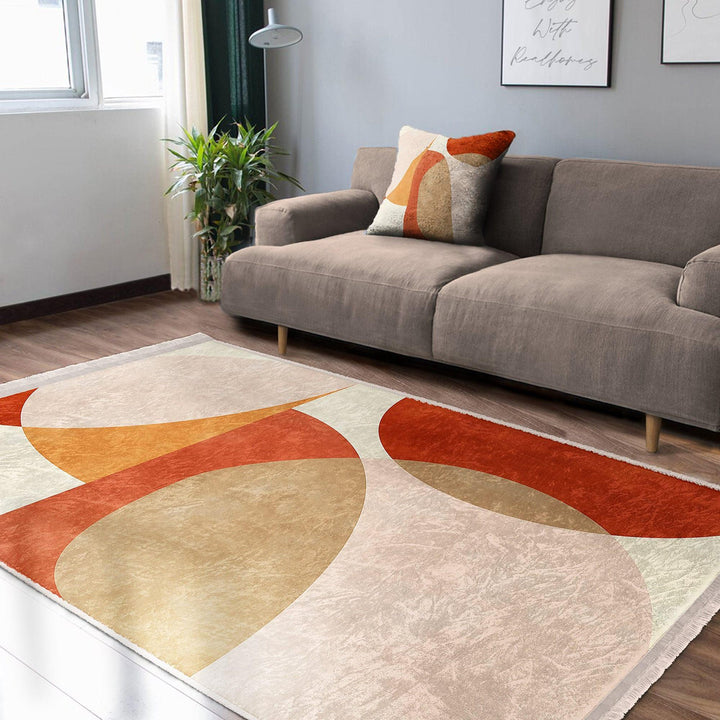 Boho Design Rug|Unique Design Rug|Living Room Carpet|Abstract Carpet|Decorative Rug|Machine-washable Rug|Statement Rug|Contemporary Rug