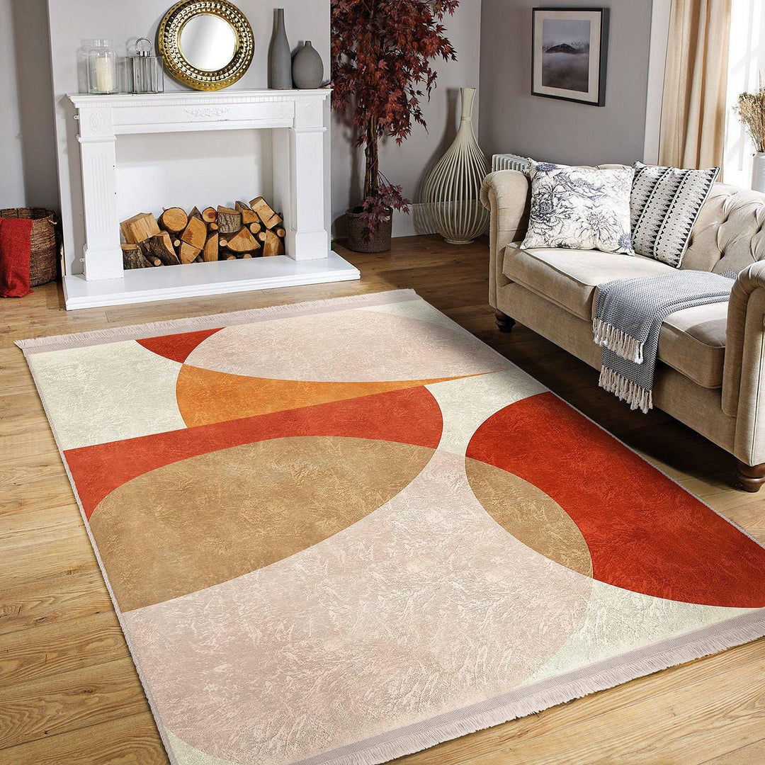 Boho Design Rug|Unique Design Rug|Living Room Carpet|Abstract Carpet|Decorative Rug|Machine-washable Rug|Statement Rug|Contemporary Rug