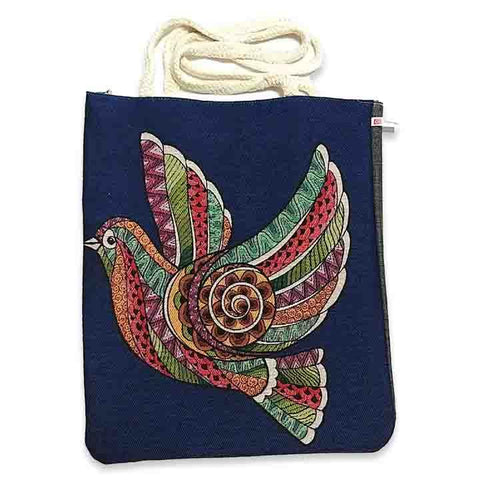 Animals Tapestry Shoulder Bags|Fabric Handmade Bag|Woven Shoulder Bag|Cat Pigeon Elephant Print Tote Bag|Gobelin Cat Love Bag|Gift Bag - Akasia