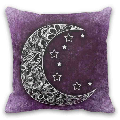 Purple Floral Pillowcase