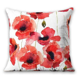 Floral Watercolor Painting Cushion Cover