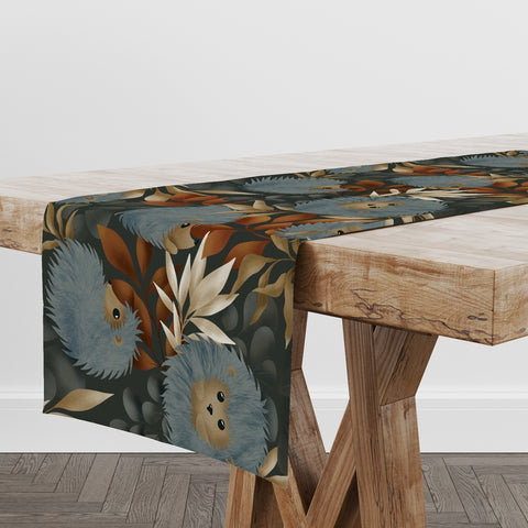 Fall Trend Table Runner with Leaf Print UHD019 t