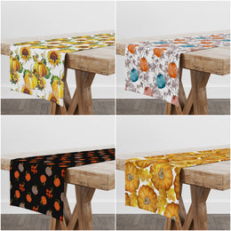 Fall Trend Table Runner with Pumpkin UHD018 t