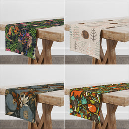 Fall Trend Table Runner with Leaf Print UHD019 t