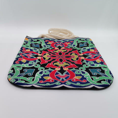 Tapestry Tile Pattern Shoulder Bag