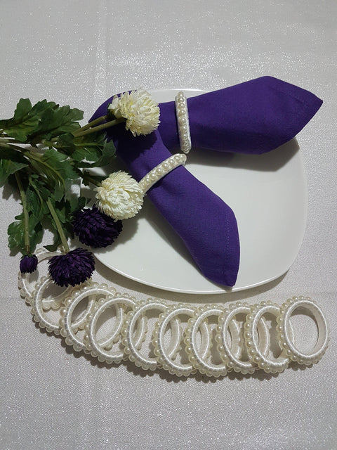 Pearl Napkin Ring|Nautical Napkin Ring|Wedding Decor|Romantic Napkin Holder|Natural Rustic Napkin Rings|Serviette Rings|Wedding Table Decor