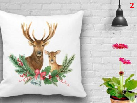 Christmas Pillow Cover|Christmas Cushion Case|Decorative Pillowcase|Home Decor|Gift Idea|Rustic Pillow Cover|Christmas Throw Pillow Case