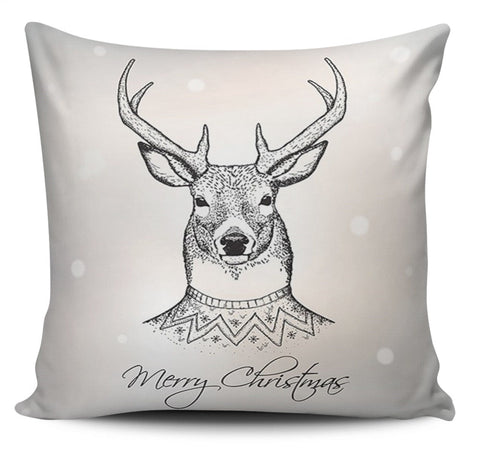 Christmas Pillow Cover|Christmas Cushion Case|Winter Decorative Pillowcase|Xmas Home Decor|Xmas Gift Ideas|Rustic Pillow Cover