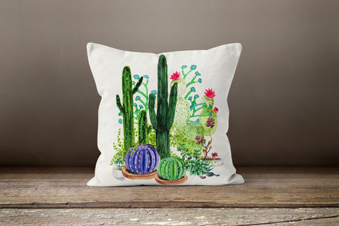 Cactus Pillow Cover|Cactus Cushion Cases|Decorative Cactus Pillow Case|Bedding Home Decor|Housewarming Gift|Floral Cactus Throw Pillow Case