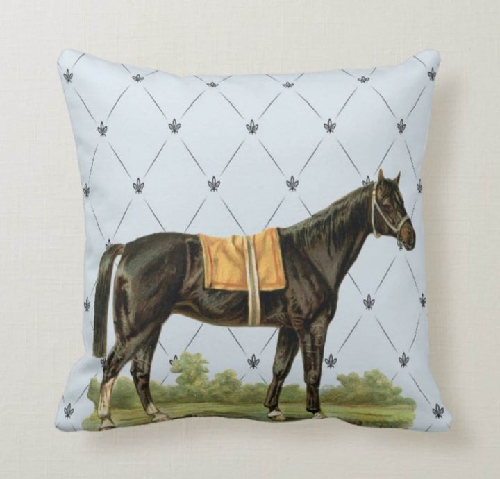 Horse Pillow Cover|Horse Cushion Case|Decorative Lumbar Pillow|Bedding Home Decor|Housewarming Gift|Throw Pillow Case|Rustic Pillow Cover