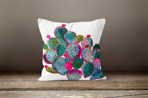 Cactus Pillow Cover|Cactus Cushion Case|Decorative Pillow Cover|Boho Bedding Home Decor|Housewarming Gift |Floral Cactus Throw Pillow Case