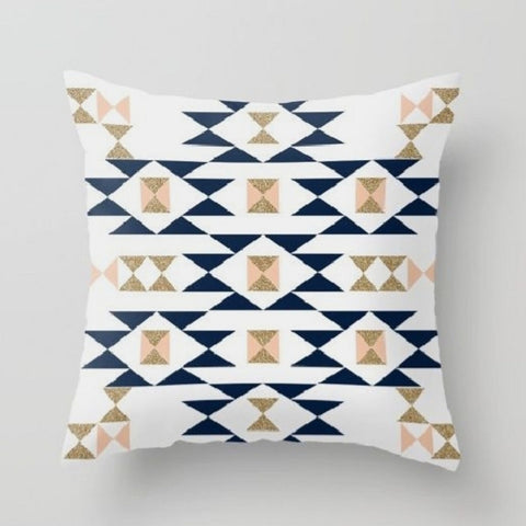 Aztec Print Pillow Cover|Southwestern Rug Design Cushion|Decorative Authentic Gray Black Pillow|Rustic Home Decor|Farmhouse Geometric Pillow