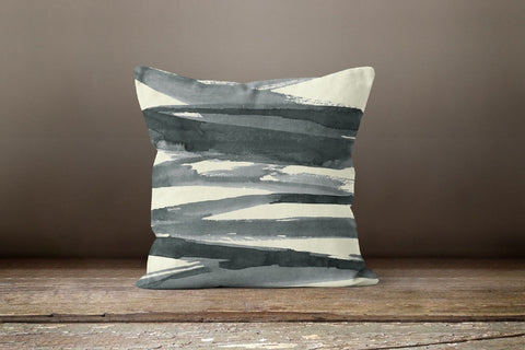 Gray Floral Pillow Cover|Abstract Cushion Case|Decorative Farmhouse Style Pillow Cover|Watercolor Home Decor|Housewarming Throw Pillow Sham