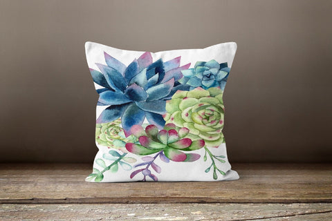 Floral Cactus Pillow Cover|Cactus Cushion Case|Decorative Pillow Case|Boho Bedding Decor|Housewarming Pillow Cover|Cactus Throw Pillow Case