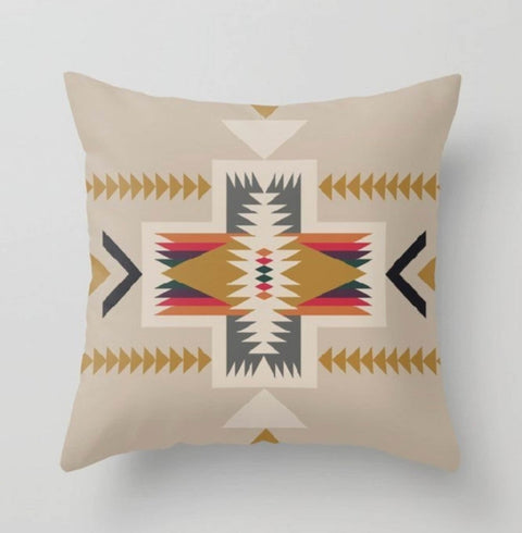 Rug Design Pillow Cover |Terracotta Southwestern Cushion Case|Decorative Pillow Case|Aztec Home Decor|Farmhouse Decor|Geometric Pillow Case