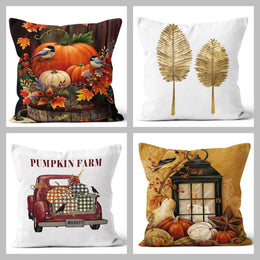 Fall Trend Pillow Cover|Autumn Cushion Case|Orange Pumpkin Throw Pillow|Halloween Home Decor|Housewarming Farmhouse Autumn Pillow Case