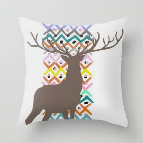 Christmas Pillow Cover|Christmas Cushion Case|Winter Decorative Pillowcase|Xmas Home Decor|Xmas Gift Ideas|Deer Design Cover