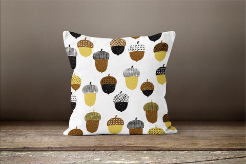 Fall Trend Pillow Cover|Autumn Cushion Case|Acorn Throw Pillow|Yellow Leaf Home Decor|Housewarming Fall Tree Pillow Case|Farmhouse Pillow