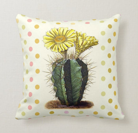 Cactus Pillow Cover|Cactus Cushion Case|Decorative Pillow Case|Boho Bedding Home Decor|Housewarming Gifts|Floral Cactus Throw Pillow Cases