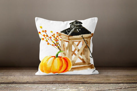 Fall Trend Pillow Cover|Autumn Girl Cushion Case|Orange Pumpkin Throw Pillow|Halloween Home Decor|Housewarming Sunflower Welcome Pillow Top