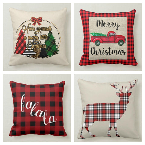 Christmas Pillow Covers|Xmas Decoration|Winter Decorative Pillow Case|Xmas Throw Pillow|Xmas Gift Ideas|Outdoor Pillow|Xmas Pillow Cover