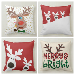 Christmas Pillow Cover|Xmas Deer Decor|Winter Decorative Pillow Case|Xmas Throw Pillow|Xmas Gift Ideas|Outdoor Pillow|Xmas Pillow Cover