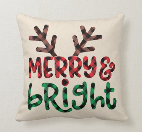 Christmas Pillow Cover|Xmas Deer Decor|Winter Decorative Pillow Case|Xmas Throw Pillow|Xmas Gift Ideas|Outdoor Pillow|Xmas Pillow Cover