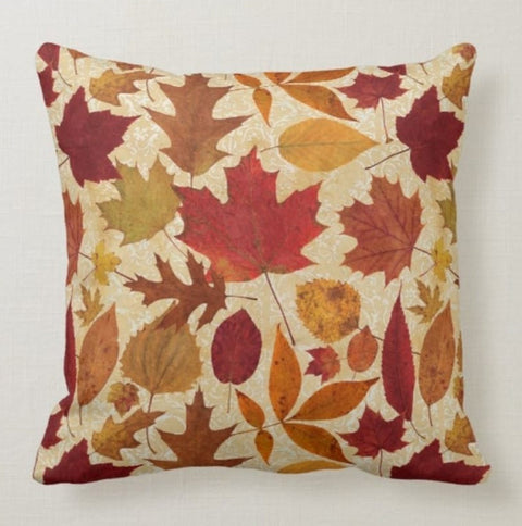 Fall Trend Pillow Cover|Autumn Cushion Case|Orange Pumpkin Throw Pillow|Halloween Housewarming Home Decor|Farmhouse Welcome Pillow Case Gift