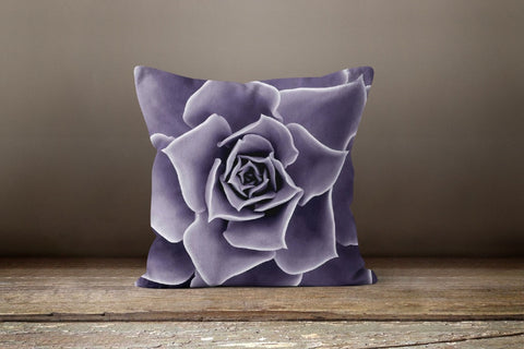 Floral Pillow Cover|Succulent Pillow Cover|Pink Purple Pillow Case|Decorative Cushion Case|Bedding Home Decor|Housewarming Pillow Cover