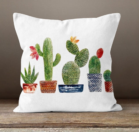 Cactus Pillow Covers|Cactus Throw Pillows|Decorative Lumbar Pillow Cases|Bedding Home Decor|Housewarming Gift|Colorful Cactus Cushion Cover