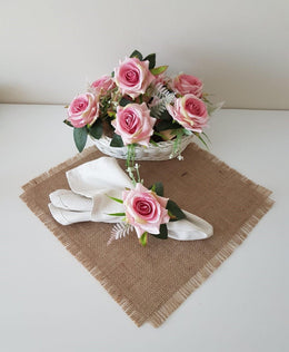 Plaster of Paris Floral Napkin Rings - Cali Girl In A Southern World