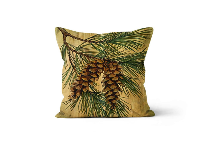 Fall Trend Pillow Cover|Pinecones Cushion Case|Autumn Throw Pillow|Colorful Home Decor|Housewarming Farmhouse Pillow Case|Thanksgiving Decor