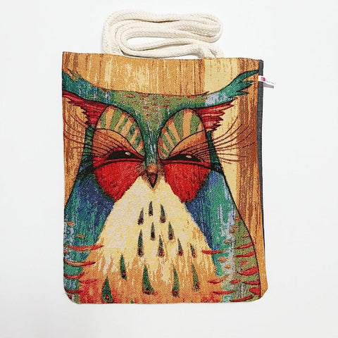 Animal Print Tapestry Shoulder Bags|Saint Sophia Handmade Bag|Woven Shoulder Bag|Owl Print Tote Bag|Gobelin Cat Love Bag|Gift for Her
