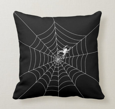 Halloween Pillow Case|Fall Trend Pillow|Autumn Bats Cushion Case|Orange Pumpkin Throw Pillow|Trick or Treat Home Decor|Happy Halloween Decor