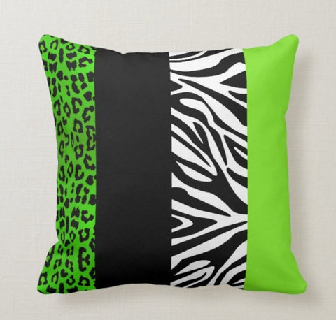 Animals Pillow Cover|Giraffe Zebra Leopard Skin Print Pillow Case|Decorative Lumbar Pillow|Housewarming Cushion Case|Lumbar Cushion Cover