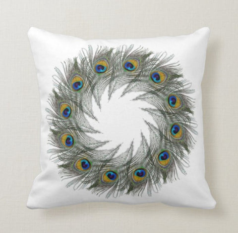 Peacock Pillow Covers|Cushion Cover|Animal Print Home Decors|Gift Ideas|Housewarming Gift|Outdoor Pillow Cover|Peacock Feather Throw Pillow