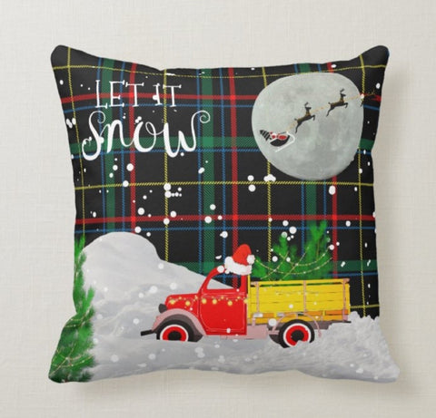 Christmas Pillow Cover|Christmas Cushion Case|Winter Decorative Pillowcase|Xmas Decoration|Xmas Gift Ideas|Outdoor Pillow|Xmas Pillow Cover